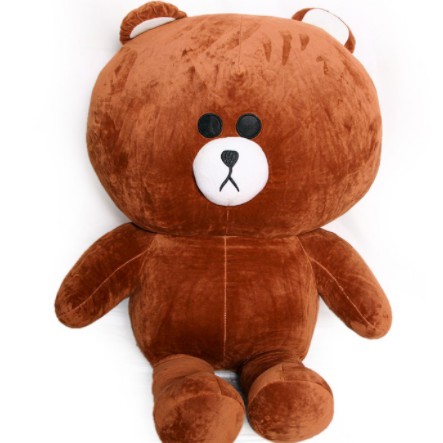 Gấu Brown to khổ vải size 1m màu socola quà tặng cho bạn gái, đồ chơi trẻ em