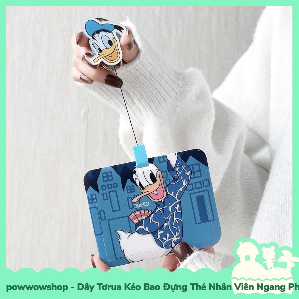 [Sẵn VN - Hỏa Tốc] Dây Tơrua Kéo Bao Đựng Thẻ Nhân Viên Ngang Nhựa PC + Acrylic Mẫu Nhân Vật Hoạt Hình Disne Life Style
