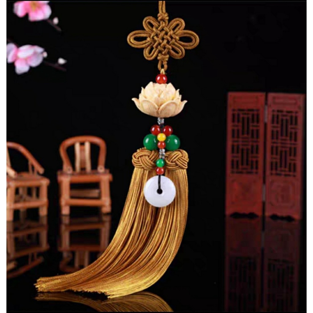 Khánh treo ô tô Liên Hoa, dây treo ô tô hình hoa sen