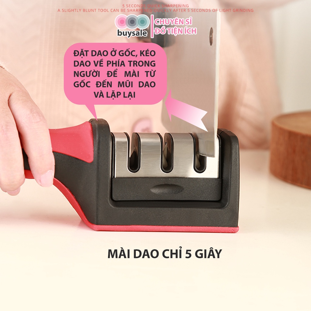 Dụng cụ mài dao 3 cấp độ cầm tay tiện lợi, mài siêu bén_Buysales_BSPK184