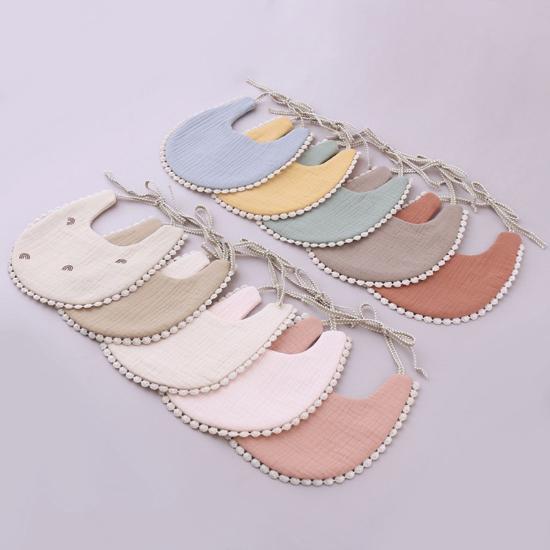 Khăn Choàng Cổ Bằng Cotton Mềm Thấm Hút Nước Cho Bé Sơ Sinh