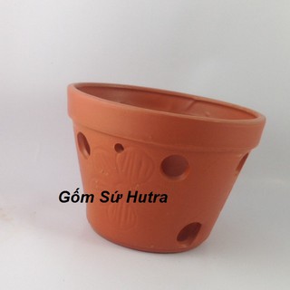 Combo 10 Chậu Đất Nung Dáng Cao Cỡ Nhỏ - Gốm Sứ Hutra