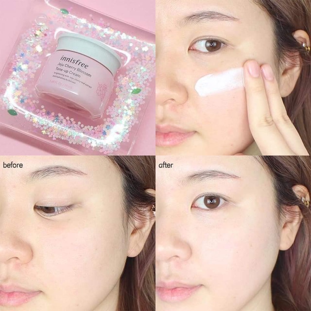 Kem dưỡng trắng da nâng tone Innisfree Jeju Cherry Blossom Tone Up/ Jelly Cream 50ml | BigBuy360 - bigbuy360.vn