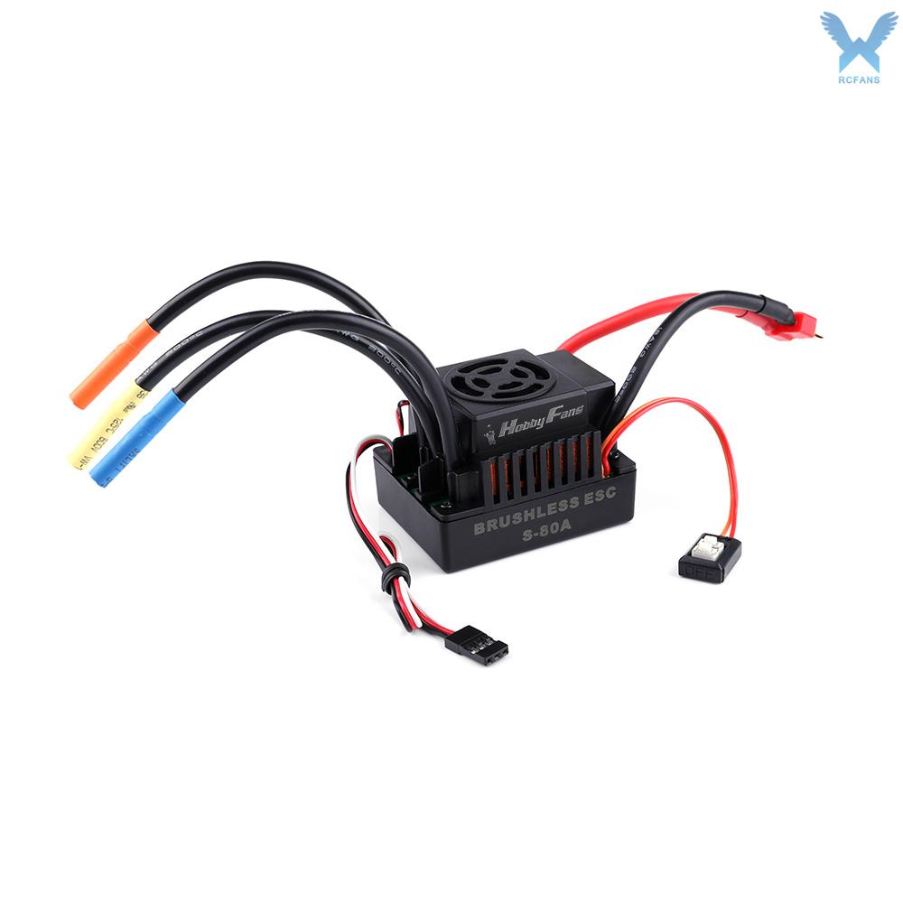 Esc Không Chổi Than Hobbyfans 120a 2-4s Với Bec Cho Xe Điều Khiển Từ Xa Traxxas Rc 1: 8