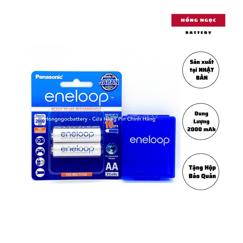 Pin sạc AA , AAA Panasonic Eneloop BK-3MCCE/2BT - Hàng chính hãng