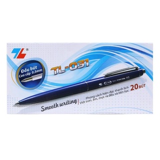 Hộp 20 cây bút bi tl-031 thiên long đỏ/đen/xanh