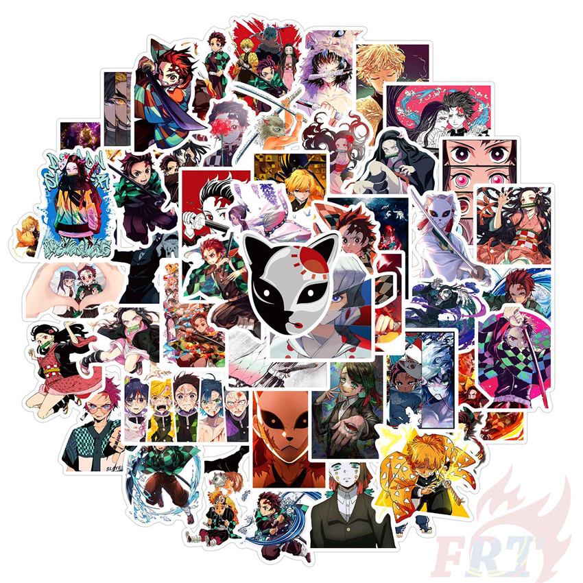 ❉ Ufotable Movie：Demon Slayer - Series 02 Anime Kamado Tanjirou Nezuko Waterproof Graffiti Stickers ❉ 50Pcs/Set DIY Fashion Luggage Laptop Skateboard Doodle Decals Stickers