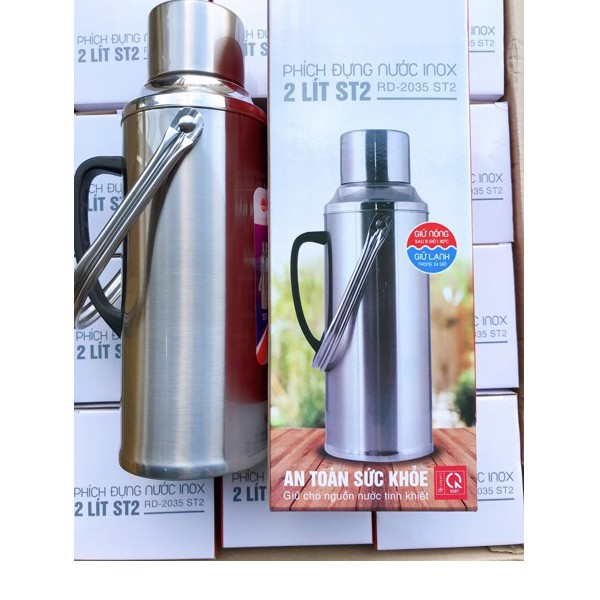 Phích đựng nước 2 lít Inox Rạng Đông (RD 2035 ST2)