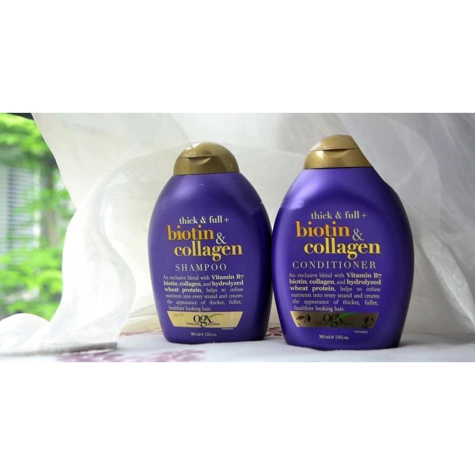 CẶP DẦU GỘI XẢ BIOTIN &amp; COLLAGEN PHỤC HỒI SÂU CHO TÓC