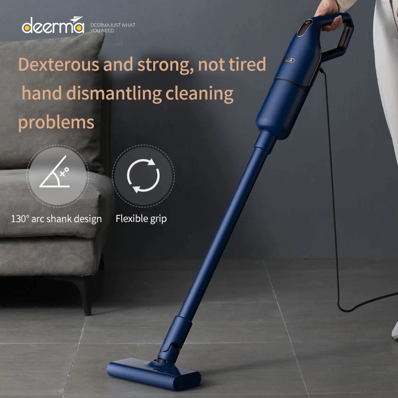 Máy hút bụi cầm tay Deerma DX1000, công suất 600W, lực hút 160000PA, máy hút bụi gia đình - BH 12 tháng