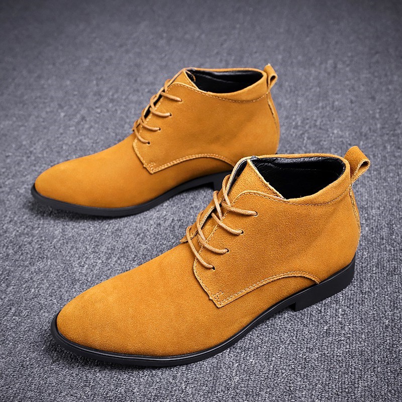 Suede Boots Kl3221 Vintage Style For Men