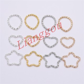 Set 50 Vòng Tròn Ngôi Sao 16.5mm Chuyên Dụng Làm Đồ Trang Sức