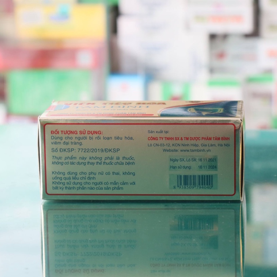 Viên Tiêu Hóa Tâm Bình - Hỗ trợ làm giảm các triệu chứng như ăn chậm tiêu, đầy hơi, chướng bụng (36 viên)