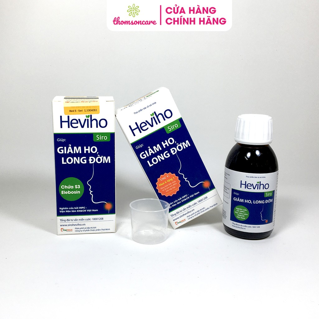 Siro Heviho - Giúp giảm ho, long đờm ở trẻ - Chiết xuất từ thảo dược thiên nhiên - Chai 100ml | BigBuy360 - bigbuy360.vn