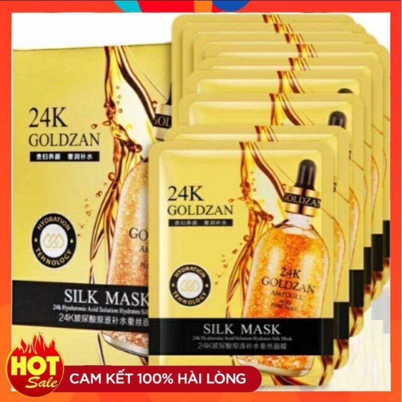 MẶT NẠ VÀNG  24K  GOLDZAN SILK Mask CAO CẤP