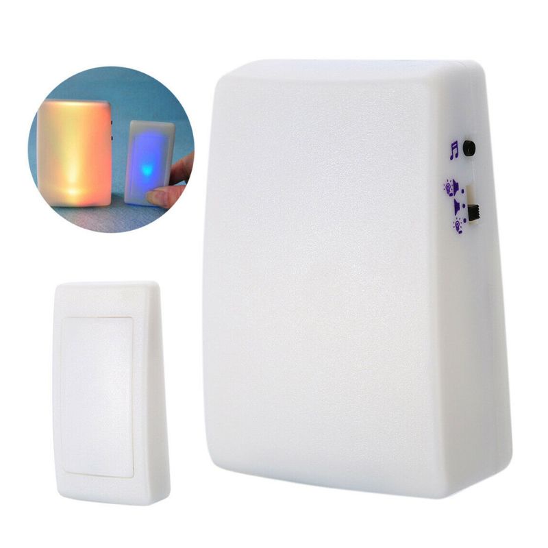 Chuông cửa không dây có đèn flash thay đổi 7 màu sắc