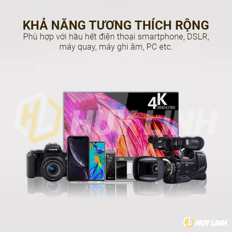 [Mã ELHACE giảm 4% đơn 300K] Micro cài áo Boya BY M1 - Hỗ trợ ghi âm cho điện thoại, máy ảnh DSLR, máy quay