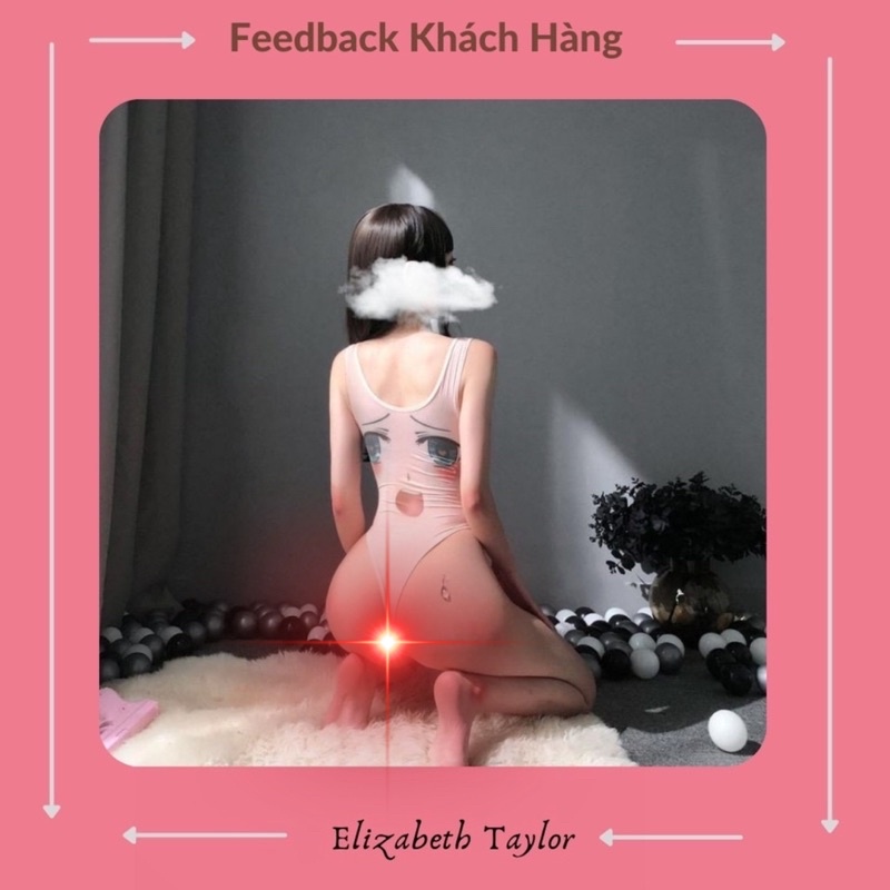 Anime Bodysuit Khoét Đũng | Cosplay Sexy Hoạ Tiết Anime Nhật Bản