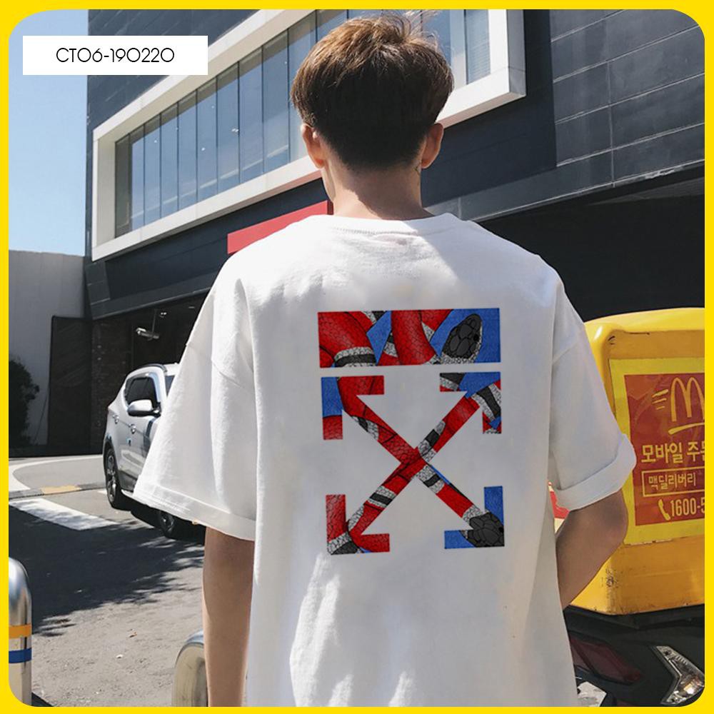Áo Thun Unisex Off-White Rắn Đỏ GC Big Size - CT06-190220