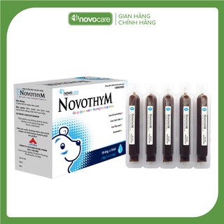 Ống Uống Thảo Dược Châu Âu Novothym Hỗ Trợ Giảm Viêm Đường Hô Hấp Trên, Giảm Đờm, Giảm Ho, Giảm Đau Rát Họng Hộp 10 Ống