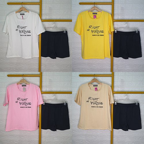 Đồ bộ mặc nhà chất liệu cotton, thun co giãn 4 chiều thoáng mát - Quần đùi áo thun ngắn tay R&amp;W - LAVAHA SHOP