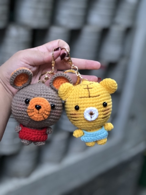 Móc khoá Thú Len handmade