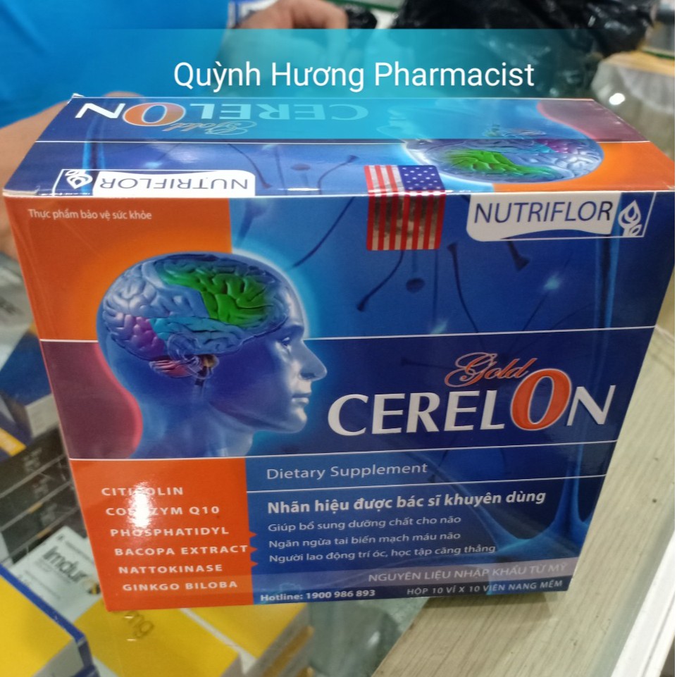 Viên uống CERELON GOLD giúp bổ não hoạt huyết