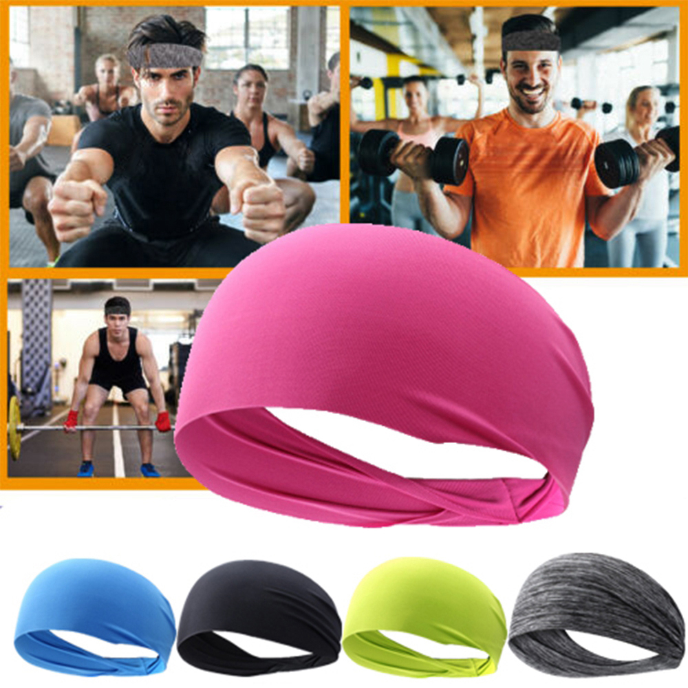 Băng đô thể thao gym yoga thấm hút mồ hôi 6 màu sắc tùy chọn co giãn chất lượng cao dành cho nam/ nữ