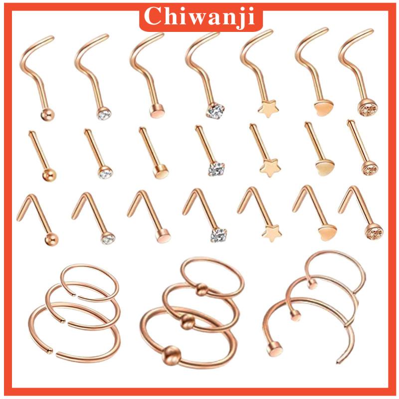 Bộ 30 Khuyên Mũi Thời Trang 20G