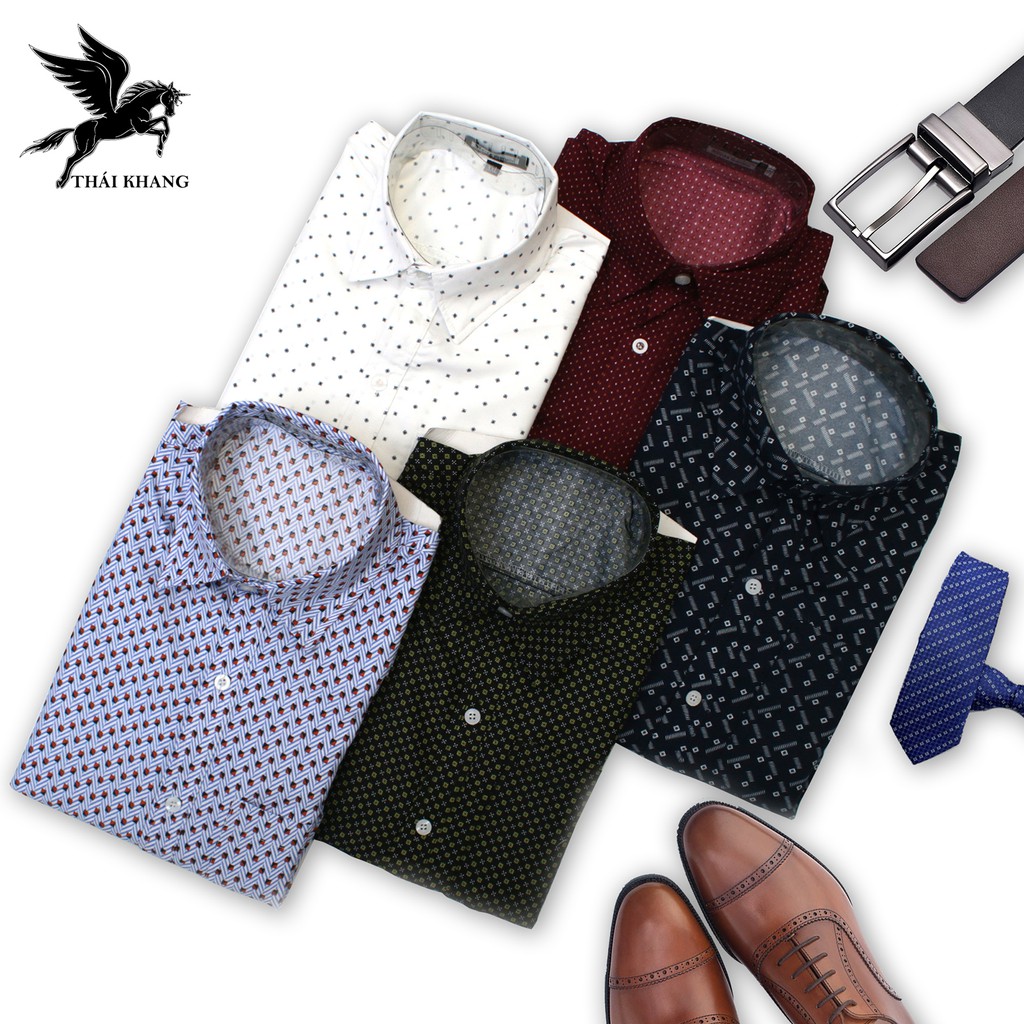 Áo sơ mi nam ngắn tay trung niên THÁI KHANG vải lụa co giãn mềm bề mặt mịn siêu form rộng classic ALUA12 | BigBuy360 - bigbuy360.vn