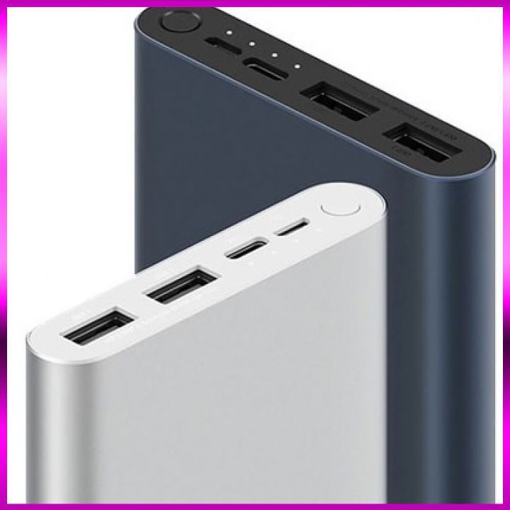 Pin Sạc Dự Phòng Xiaomi Gen 3 Dung lượng 10000 mAh Tích Hợp Cổng Type-C Micro Bảo Hành 1 đổi 1