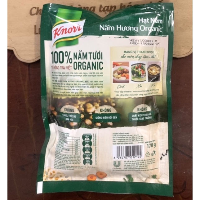 Hạt Nêm Knorr Nấm Hương Túi 170g-380g