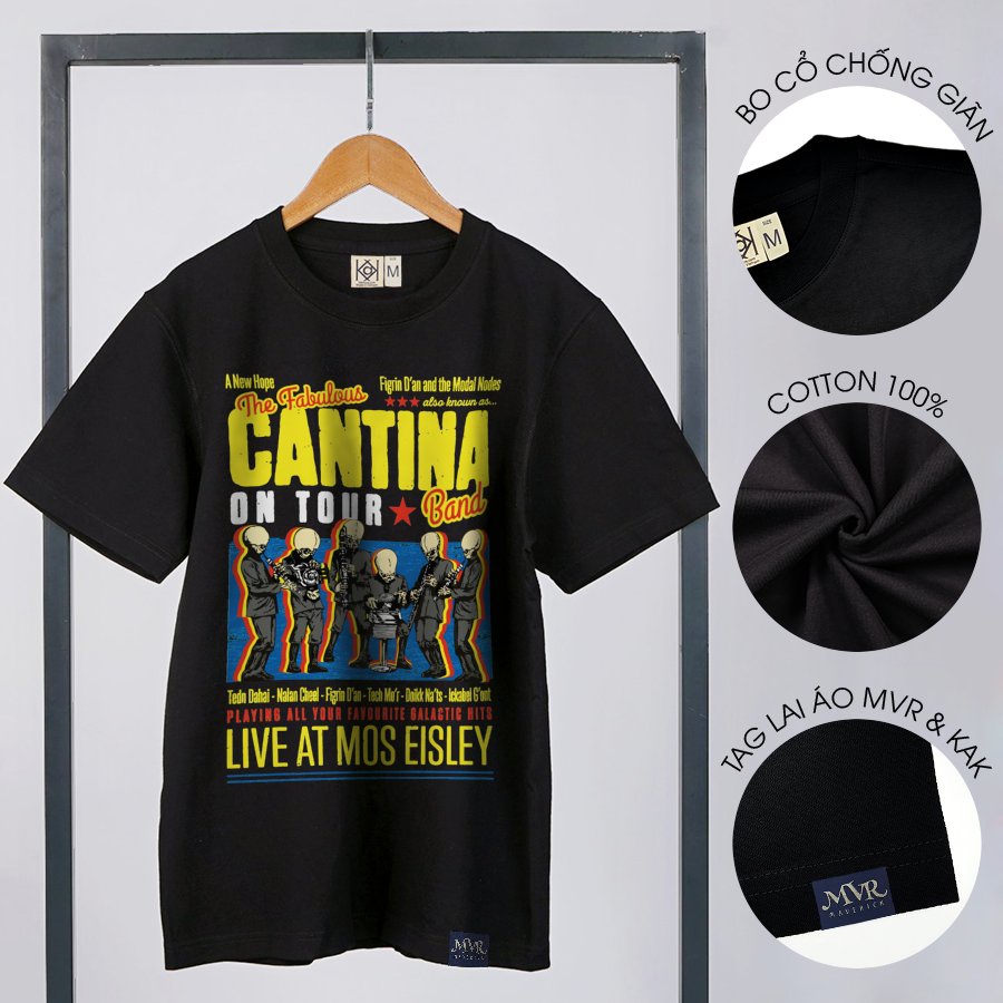 Áo thun nữ unisex Cotton thoáng mát ban nhạc người ngoài hành tinh MVR KK3847