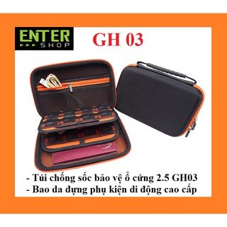 Túi chống sốc bảo vệ ổ cứng 2.5 GH03-Bao da đựng phụ kiện di động cao cấp