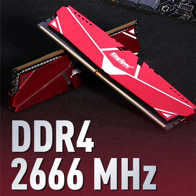 RAM PC KingSpec 8GB 16GB DDR4 2666MHz - 3200MHz Gaming tản nhiệt , cho máy tính để bàn - Hàng Chính Hãng