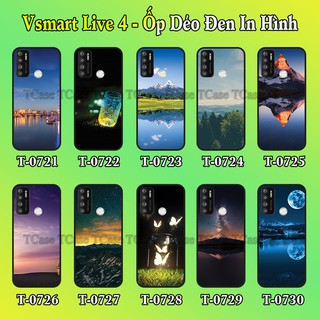 Ốp lưng Vsmart Live 4 dẻo đen in hình Phong Cảnh