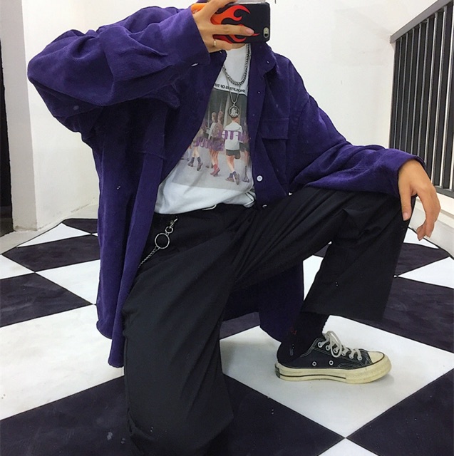 [SẴN] Quần vải ống rộng ulzzang kèm chuỗi xích siêu chất streetstyle hip hop | BigBuy360 - bigbuy360.vn