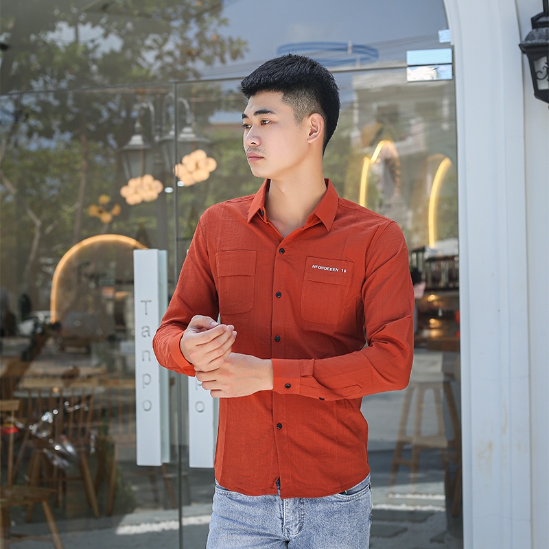 Áo Sơ Mi Nam Dài Tay Cổ Bẻ Với Vải Đũi Mềm Mại, Không Nhăn, Không Xù, Thấm Hút Tốt Có Nhiều Màu Chọn Lựa [Loại Đẹp] | BigBuy360 - bigbuy360.vn