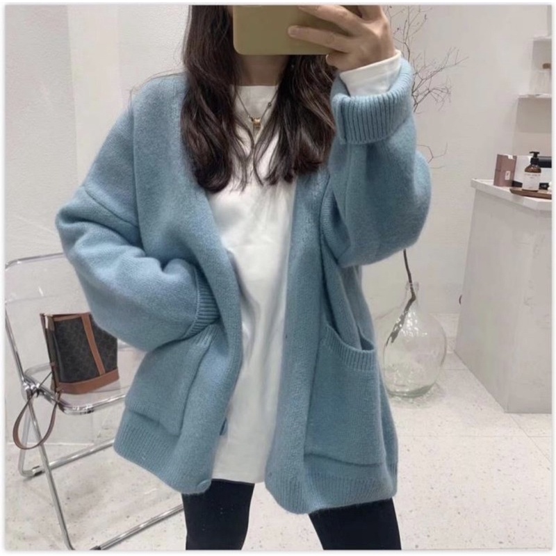 Áo cardigan túi hộp nhiều màu
