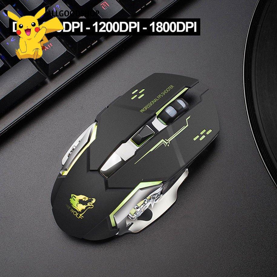 ⚡Chuột không dây chuyên X8 Wireless 2.4GHz  6 keys 2400DPI Mouse