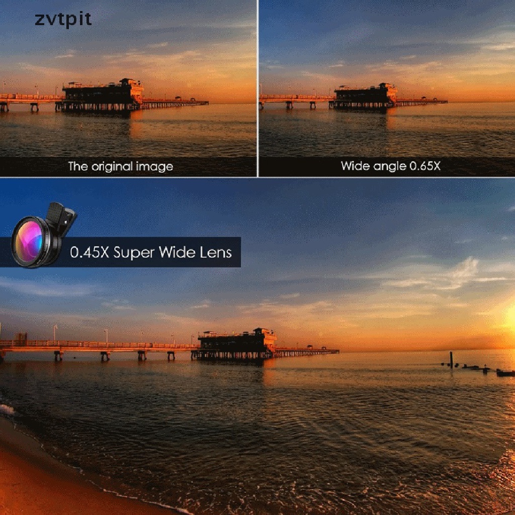 Ống kính 2 trong 1 góc rộng 0,45X + ống kính macro 12,5X HD chuyên nghiệp máy ảnh điện thoại DSF