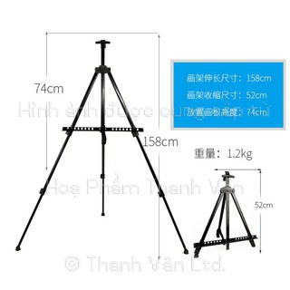 Giá Vẽ Sắt Kim Loại Gấp Gọn Tiện Lợi Mang Đi Rẻ