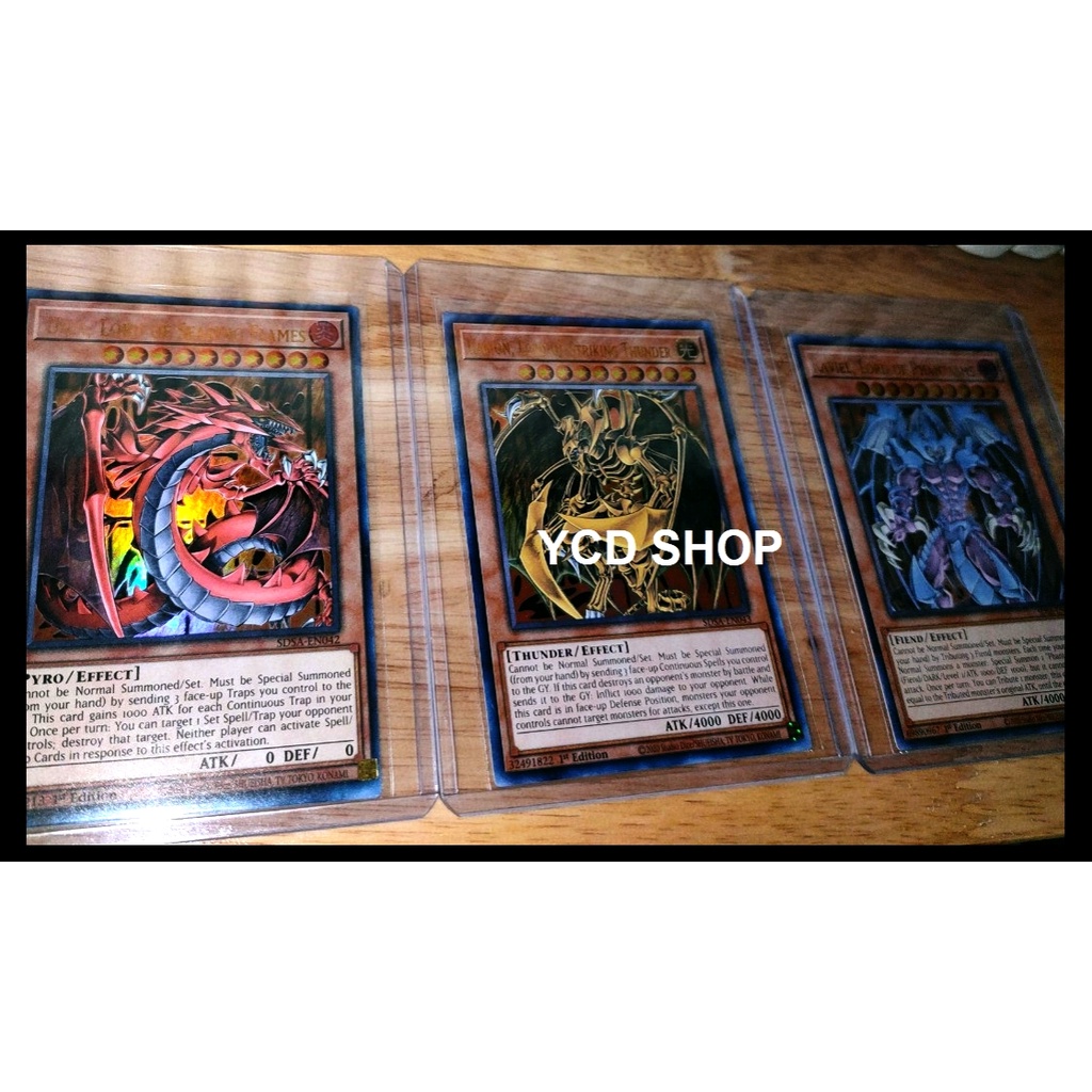 Thẻ bài yugioh chính hãng set Tam quỷ – Ultra Rare