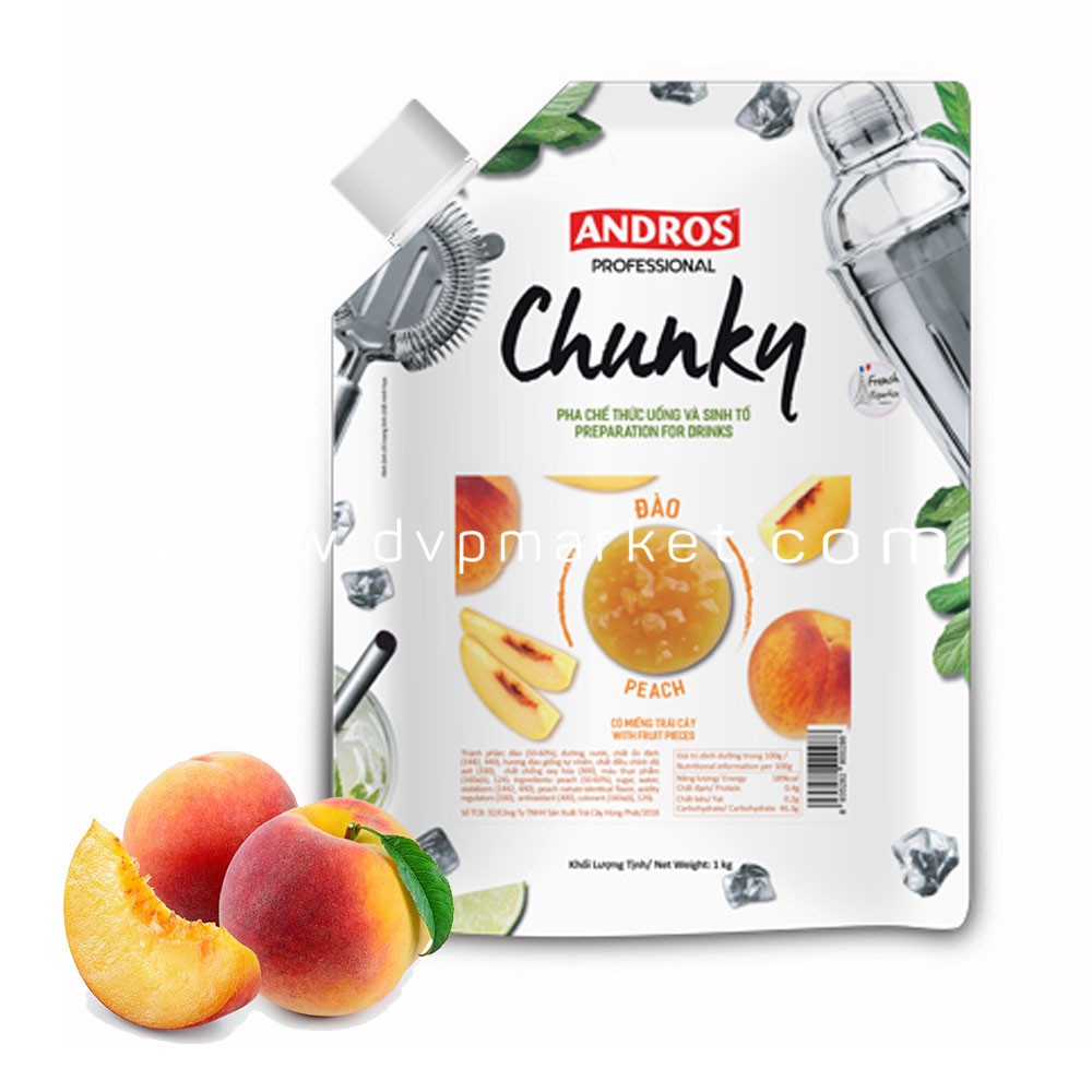 Mứt trái cây Chunky ANDROS các hương vị 1kg