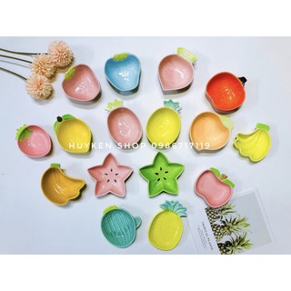 Bát gốm sứ hình trái cây mini cho bé tập ăn dặm
