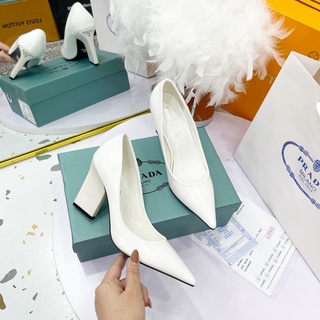 Giày cao gót prada gót dẹt fullbox