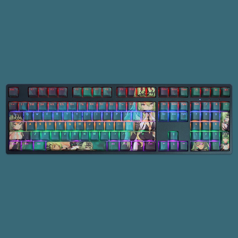 Mobius Keycap Cấu hình Cherry Honkai Impact 3 Anime PBT DYE-SUB Bàn phím cơ học Keycaps