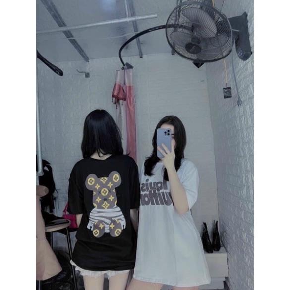 Áo Phông Gấu Louis in 3D Form Thụng Dấu Quần Siêu Xinh(Hàng Sẵn, Ảnh Thật)