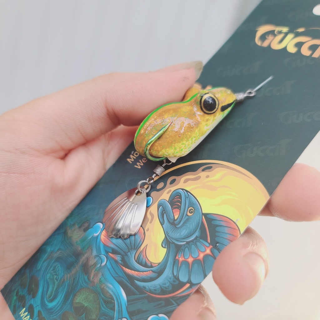 Mồi Câu Lure Nhái Hơi CF2 - Body Siêu Mềm mồi câu lure