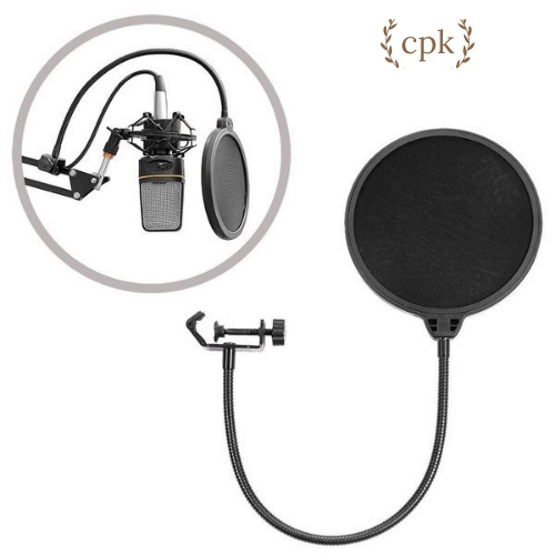 Chân đế kẹp micro BOM MIC STAND, giá đỡ mic đứng phòng thu, sân khấu chuyển nghiệp